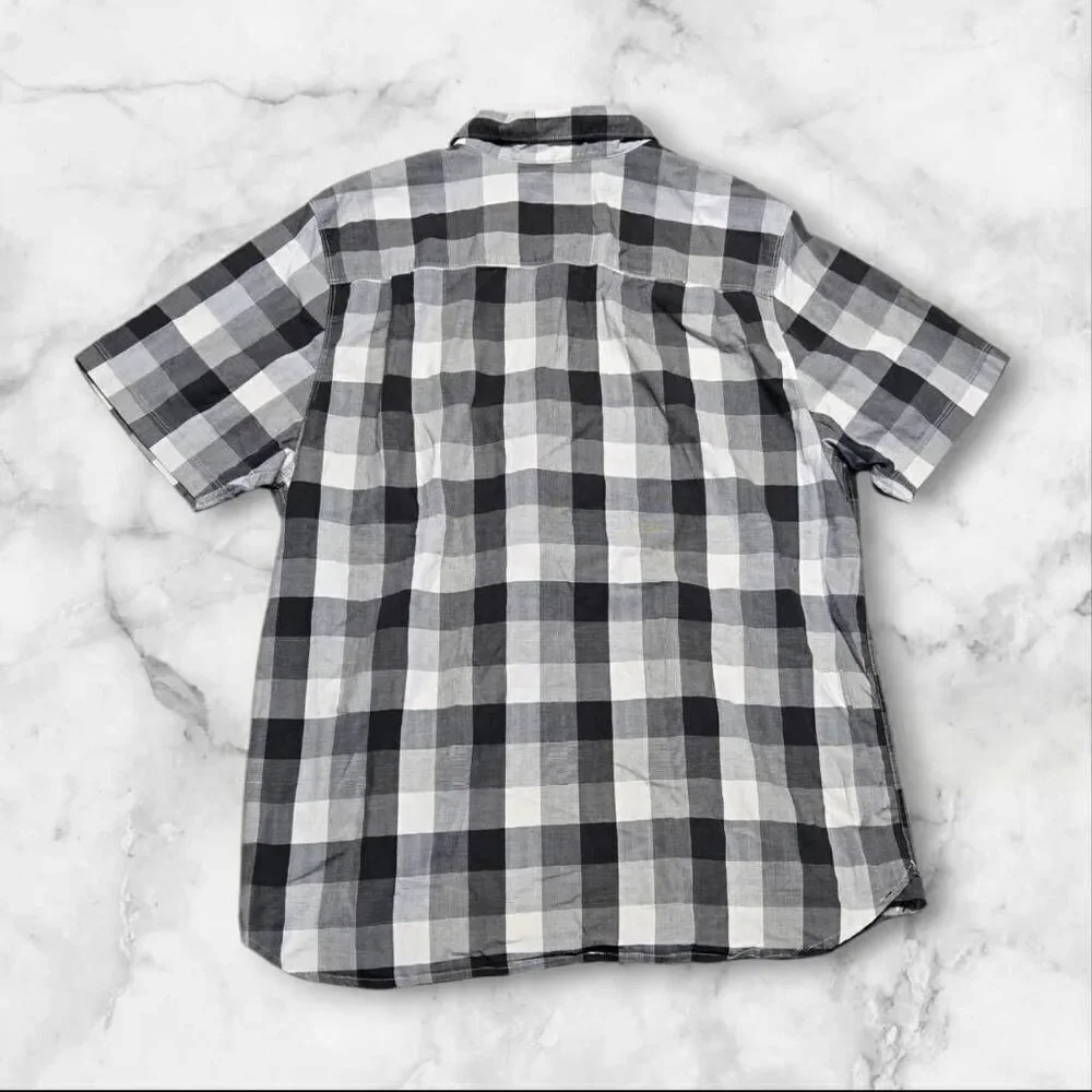 North Face Mens Plaid Button Up Size XL